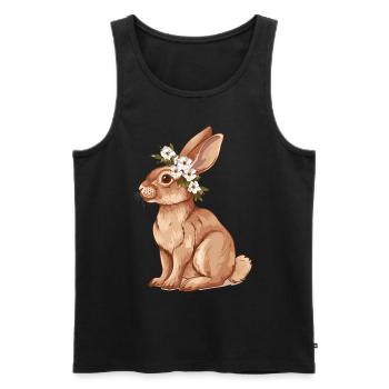 Easter Eostre Pagan Spring - Men's Premium Organic Tank Top - black - Front - AI Model Male 178 light (178cm)