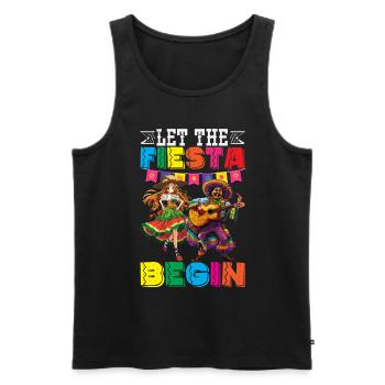 Mexikanische Fiesta Cinco De Mayo - Männer Premium Bio Tank Top - Schwarz - Vorne - Michal (187cm)