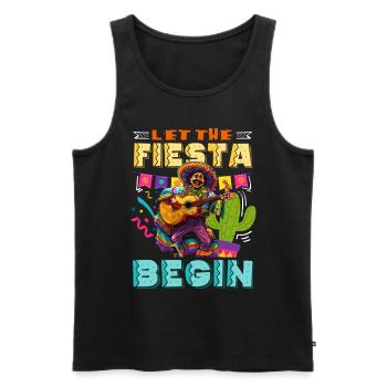 Mexikanische Fiesta Cinco De Mayo - Männer Premium Bio Tank Top - Schwarz - Vorne - Michal (187cm)