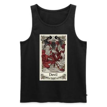 Tarotkarte Hexerei Okkult Anime Goth - Männer Premium Bio Tank Top - Schwarz - Vorne - Michal (187cm)