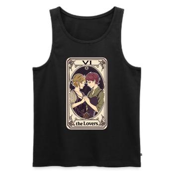Tarotkarte Hexerei Okkult Anime Goth - Männer Premium Bio Tank Top - Schwarz - Vorne - Michal (187cm)