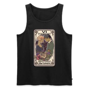 Tarotkarte Hexerei Okkult Anime Goth - Männer Premium Bio Tank Top - Schwarz - Vorne - Michal (187cm)