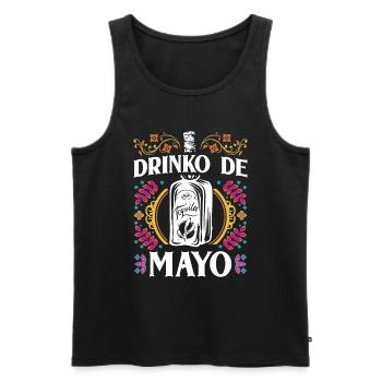 Fiesta mexicaine Cinco De Mayo - Débardeur bio Premium Homme - noir - Devant - Michal (187cm)