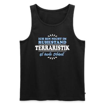 Pensionné de retraite Terrarium de retraité - Débardeur bio Premium Homme - noir - Devant - Michal (187cm)
