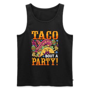 Fiesta mexicaine Cinco De Mayo - Débardeur bio Premium Homme - noir - Devant - Michal (187cm)