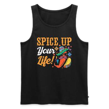 Fiesta mexicaine Cinco De Mayo - Débardeur bio Premium Homme - noir - Devant - Michal (187cm)