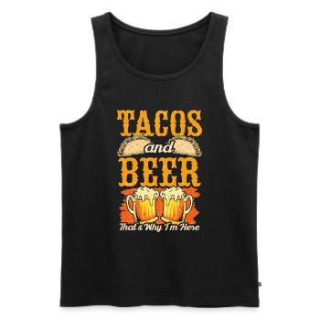 Mexikanische Fiesta Cinco De Mayo - Männer Premium Bio Tank Top - Schwarz - Vorne - Michal (187cm)