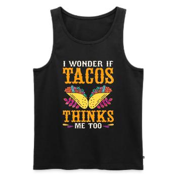 Mexikanische Fiesta Cinco De Mayo - Männer Premium Bio Tank Top - Schwarz - Vorne - Michal (187cm)