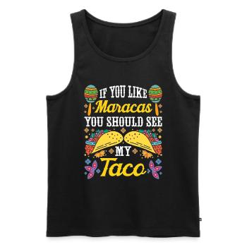 Fiesta mexicaine Cinco De Mayo - Débardeur bio Premium Homme - noir - Devant - Michal (187cm)