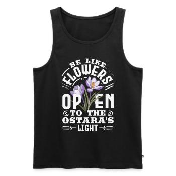 Easter Eostre Pagan Spring - Men's Premium Organic Tank Top - black - Front - Michal (187cm)