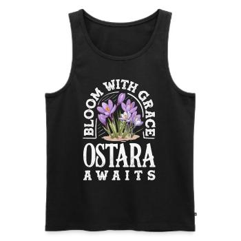Easter Eostre Pagan Spring - Men's Premium Organic Tank Top - black - Front - Michal (187cm)