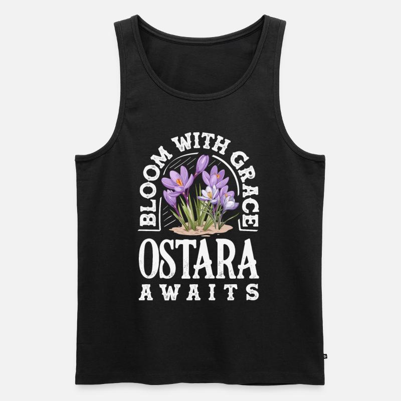 Easter Eostre Pagan Spring - Men's Premium Organic Tank Top - black