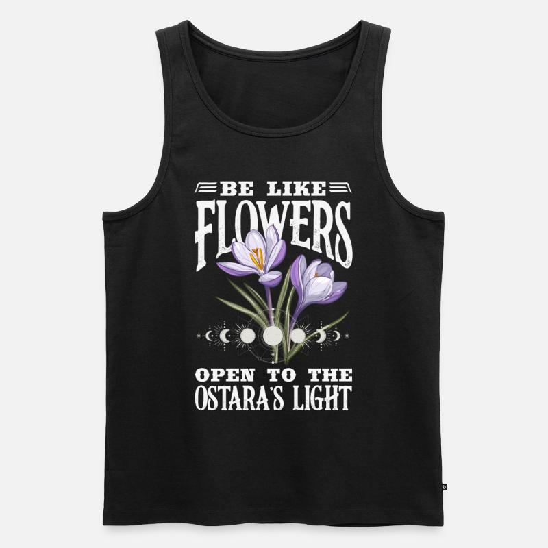 Easter Eostre Pagan Spring - Men's Premium Organic Tank Top - black