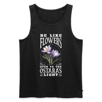 Easter Eostre Pagan Spring - Men's Premium Organic Tank Top - black - Front - Michal (187cm)