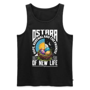 Easter Eostre Pagan Spring - Men's Premium Organic Tank Top - black - Front - Michal (187cm)
