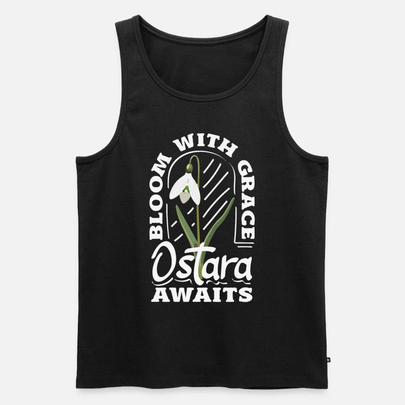 Easter Eostre Pagan Spring - Men's Premium Organic Tank Top - black