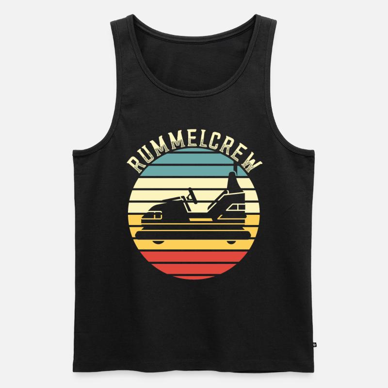 Freizeitpark Kirmes Rummel Autoscooter - Männer Premium Bio Tank Top - Schwarz
