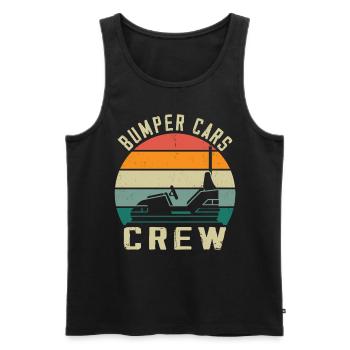 Freizeitpark Kirmes Rummel Autoscooter - Männer Premium Bio Tank Top - Schwarz - Vorne - AI Model Male 178 light (178cm)