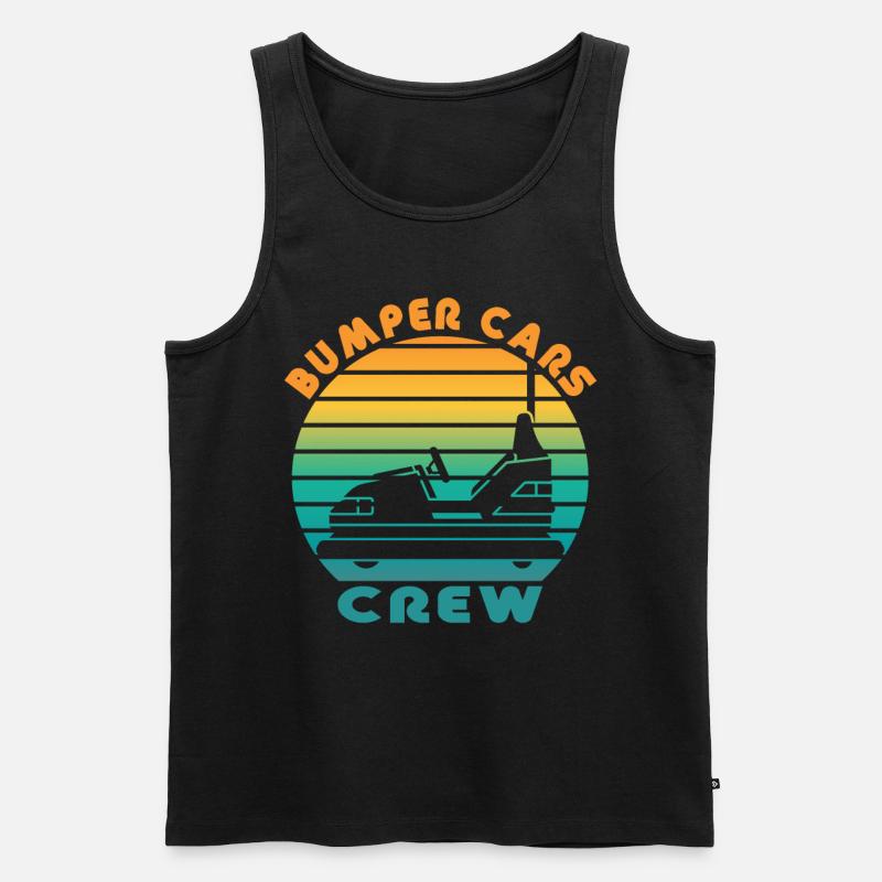 Freizeitpark Kirmes Rummel Autoscooter - Männer Premium Bio Tank Top - Schwarz