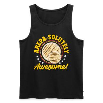 Arepas Kolumbianisch Venezoela Essen - Männer Premium Bio Tank Top - Schwarz - Vorne - Michal (187cm)