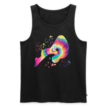 Synchronized Water Diver High Diver - Men's Premium Organic Tank Top - black - Front - AI Model Male 178 light (178cm)