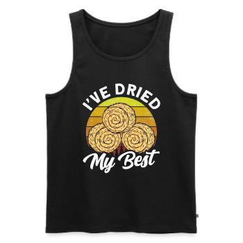 Arepas Colombien Venezuela Nourriture - Débardeur bio Premium Homme - noir - Devant - Michal (187cm)