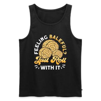 Arepas Colombien Venezuela Nourriture - Débardeur bio Premium Homme - noir - Devant - Michal (187cm)