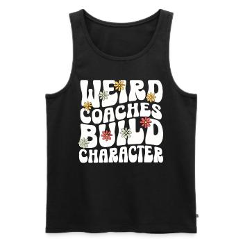 Weird Coaches Form Character Coach - Men's Premium Organic Tank Top - black - Front - AI Model Male 178 light (178cm)