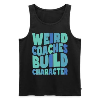 Weird Coaches Form Character Coach - Men's Premium Organic Tank Top - black - Front - AI Model Male 178 light (178cm)