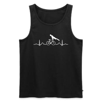 Cyclisme artistique Cycliste artistique - Débardeur bio Premium Homme - noir - Devant - Michal (187cm)