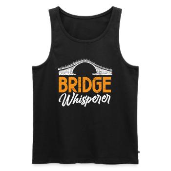 Bridge Construction and Bridge Engineer - Men's Premium Organic Tank Top - black - Front - AI Model Male 178 light (178cm)