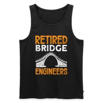 Bridge Construction and Bridge Engineer - Men's Premium Organic Tank Top - black - Front - AI Model Male 178 light (178cm)