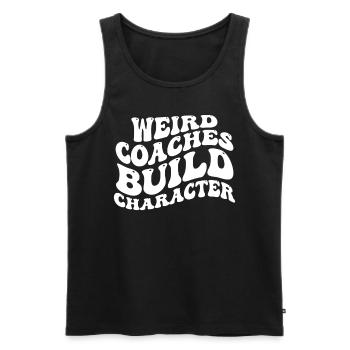 Weird Coaches Form Character Coach - Men's Premium Organic Tank Top - black - Front - AI Model Male 178 light (178cm)