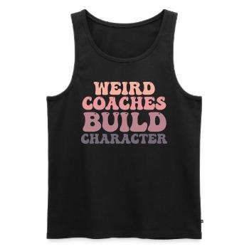 Weird Coaches Form Character Coach - Men's Premium Organic Tank Top - black - Front - AI Model Male 178 light (178cm)
