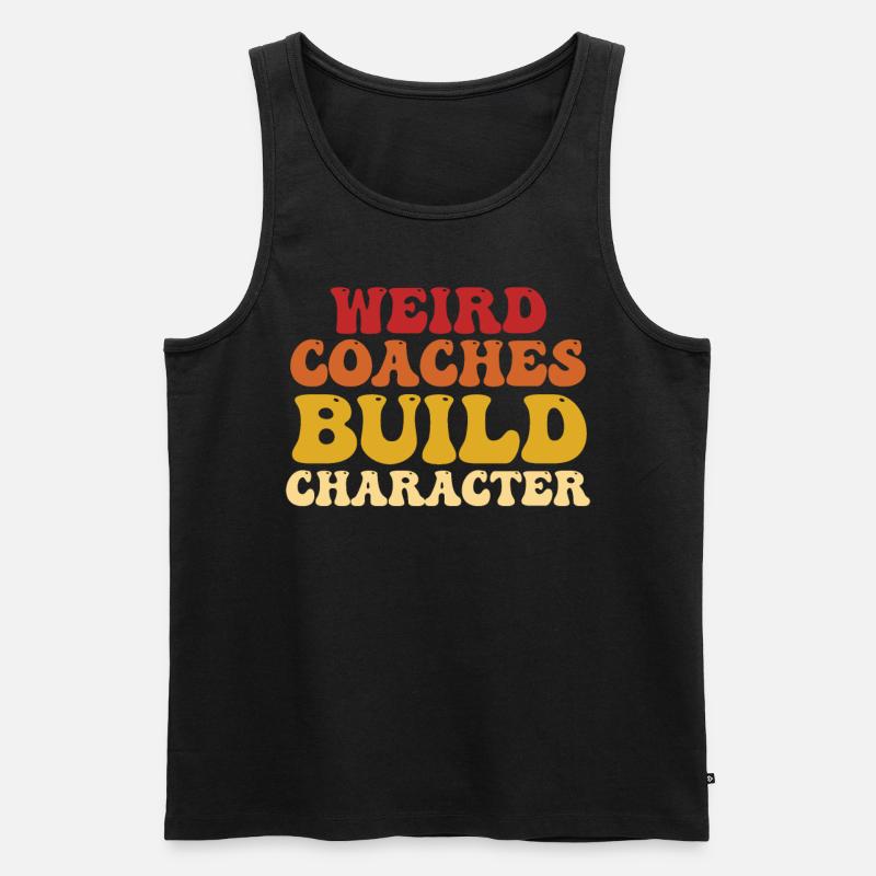 Seltsame Coaches Bilden Charakter Trainer - Männer Premium Bio Tank Top - Schwarz