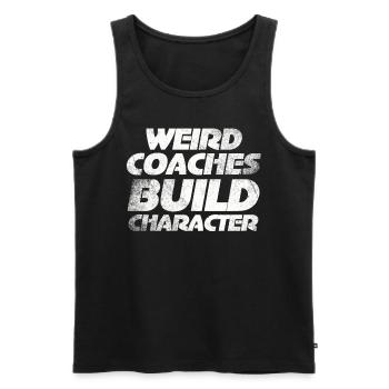 Weird Coaches Form Character Coach - Men's Premium Organic Tank Top - black - Front - AI Model Male 178 light (178cm)