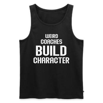 Weird Coaches Form Character Coach - Men's Premium Organic Tank Top - black - Front - AI Model Male 178 light (178cm)