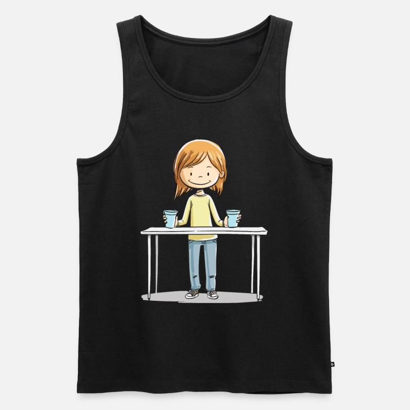 Stacking Cups Speed Stacker - Men's Premium Organic Tank Top - black