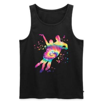 Eiskunstläufer Schlittschuhlaufen Eiskunstlauf - Männer Premium Bio Tank Top - Schwarz - Vorne - AI Model Male 178 light (178cm)