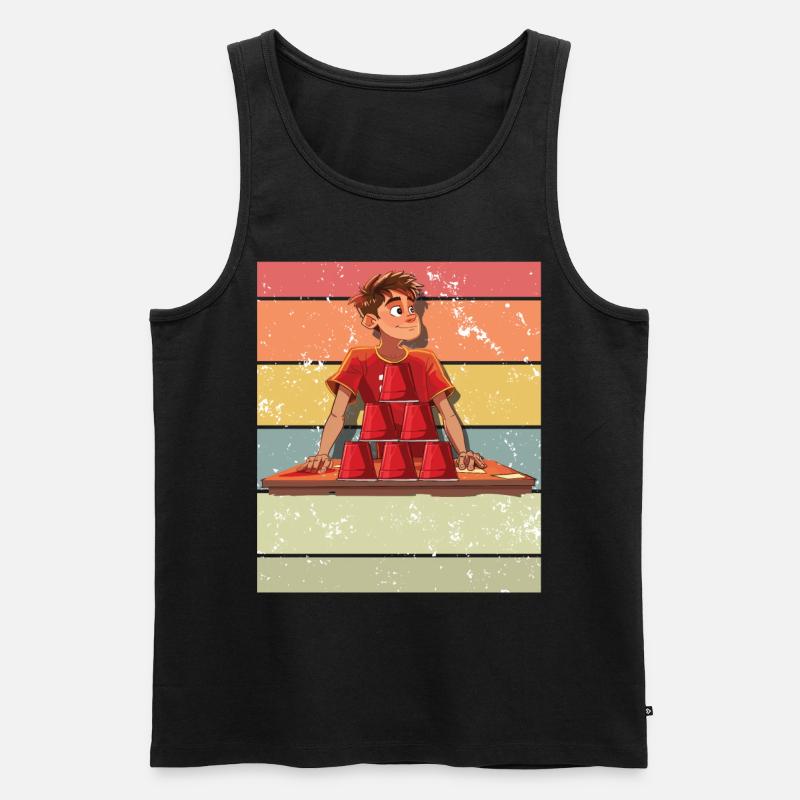 Stacking Cups Speed Stacker - Men's Premium Organic Tank Top - black