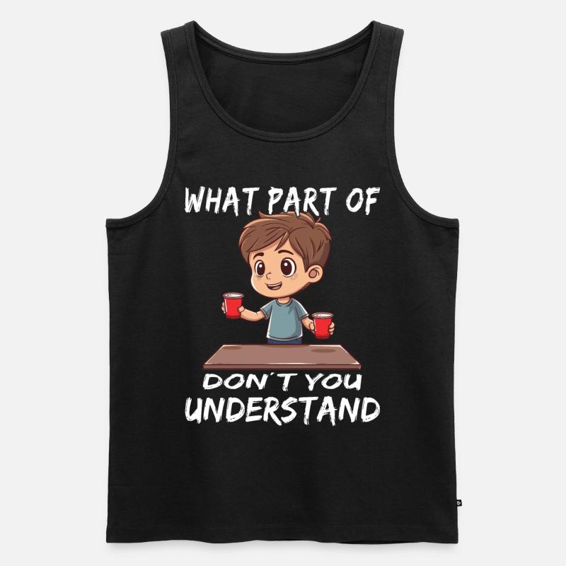 Stacking Cups Speed Stacker - Men's Premium Organic Tank Top - black