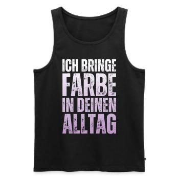 I Bring Paint Painter Dad Varnisher - Men's Premium Organic Tank Top - black - Front - AI Model Male 178 light (178cm)