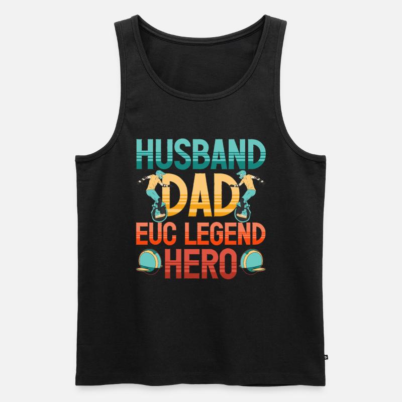 Euc E-unicycle Elektrisches Einrad - Männer Premium Bio Tank Top - Schwarz