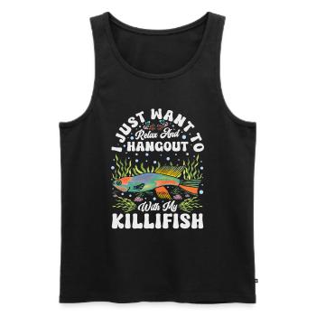 Killifish Owner Aquarium Enthusiasts - Men's Premium Organic Tank Top - black - Front - Michal (187cm)