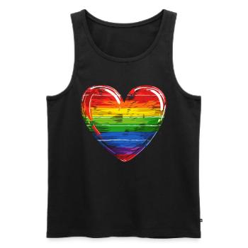Anniversaire Naissancegay Naissance-gay Gay Gay - Débardeur bio Premium Homme - noir - Devant - Michal (187cm)