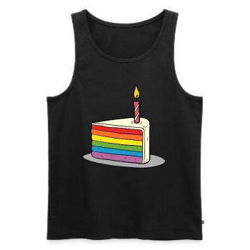 Anniversaire Naissancegay Naissance-gay Gay Gay - Débardeur bio Premium Homme - noir - Devant - Michal (187cm)
