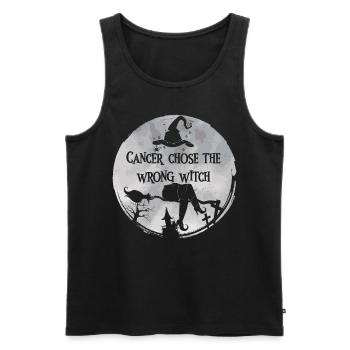 Krebs Hexe Graues Gehirn Krebs - Männer Premium Bio Tank Top - Schwarz - Vorne - Michal (187cm)