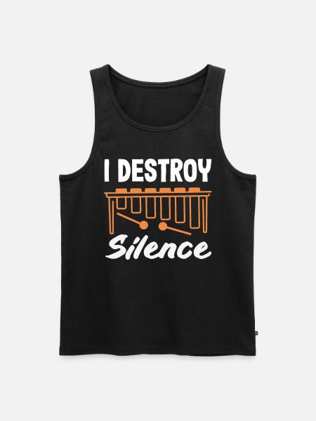Vibraphon-musikinstrument - Männer Premium Bio Tank Top - Schwarz