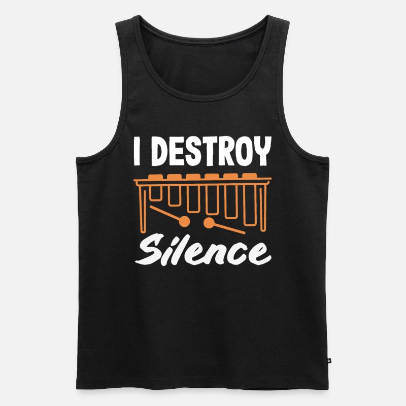 Vibraphon-musikinstrument - Männer Premium Bio Tank Top - Schwarz