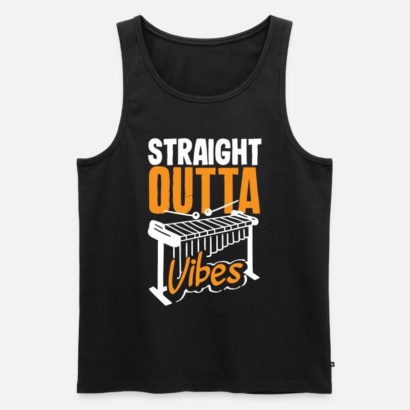 Vibraphon-musikinstrument - Männer Premium Bio Tank Top - Schwarz